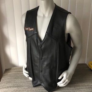 Branded Garments Leather - Harley Davidson Vest